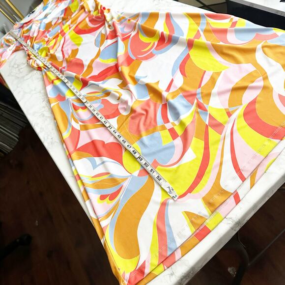 Boston Proper 70s Multicolor Funky Slinky Sequin Maxi Dress Women’s Size Medium - Picture 11 of 15